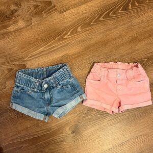 Stylish Kids Denim and Pink Shorts Set